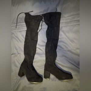 Black Over-the-Knee Women's Boots